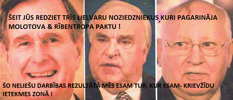 Helmut Kohl. George Buch. Mihail Gorbatchov