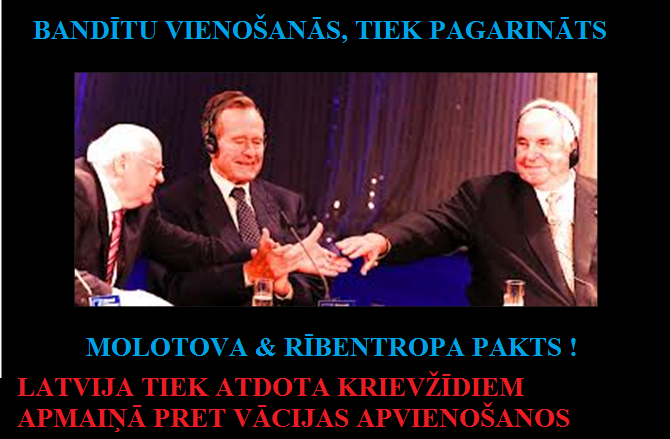 Gorbačovs, kanclers Kols, ASV prezidents Bušs, Latvija, Merkel